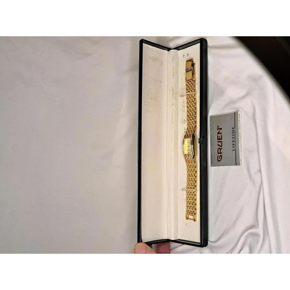 NOS Gruen Precision Ladies Watch | New Old Stock UNWORN | Gold Tank |New Battery
